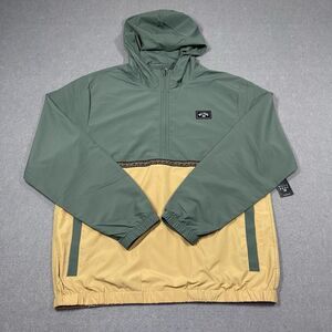 Billabong Jacket Mens Large Rockies Water Repellent Hooded Anorak Windbreaker